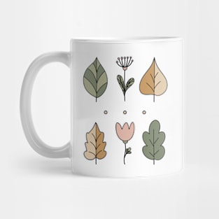 Flowers and leaves Mug